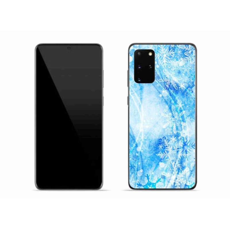 Gélový kryt mmCase na mobil Samsung Galaxy S20 Plus - snehové vločky