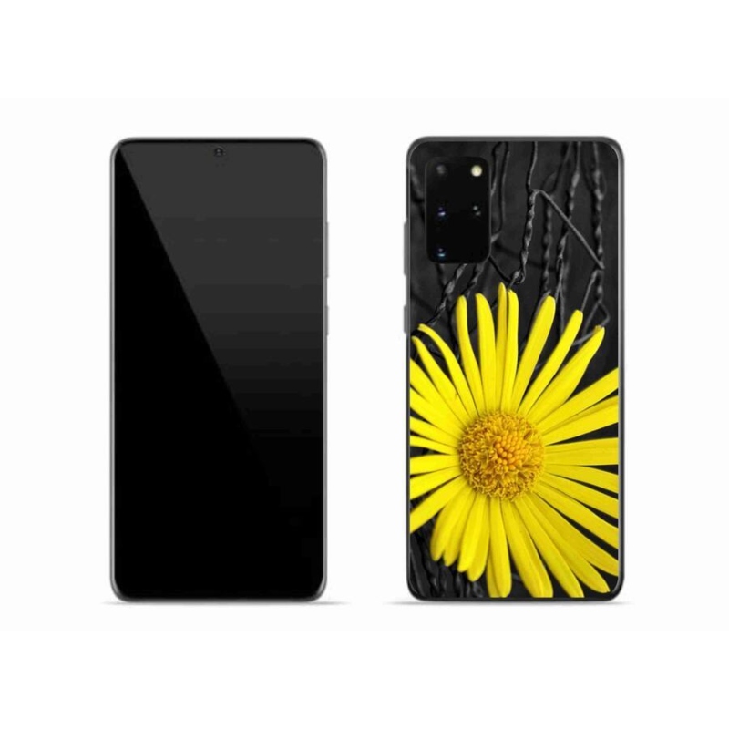 Gélový kryt mmCase na mobil Samsung Galaxy S20 Plus - žltý kvet