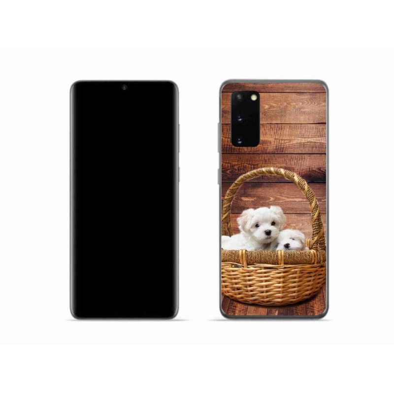 Gélový kryt mmCase na mobil Samsung Galaxy S20 - šteniatka