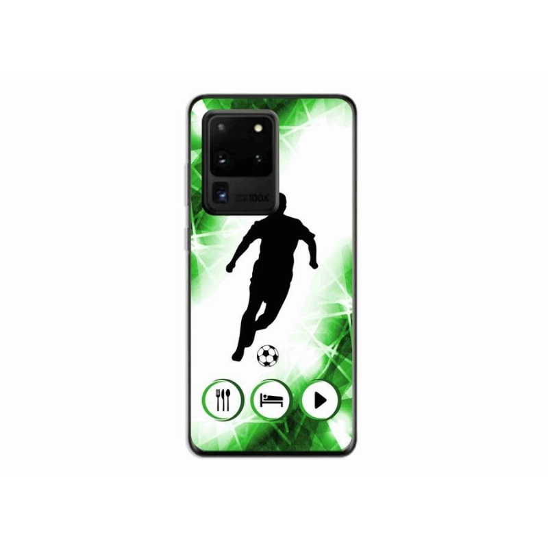 Gélový kryt mmCase na mobil Samsung Galaxy S20 Ultra - futbalista