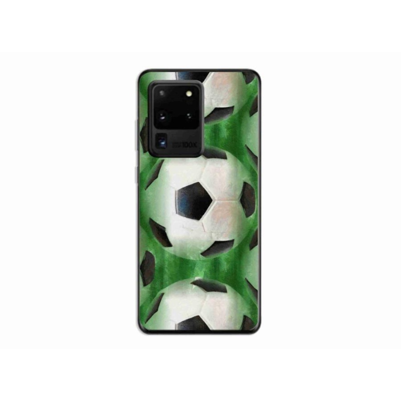 Gélový kryt mmCase na mobil Samsung Galaxy S20 Ultra - futbalová lopta