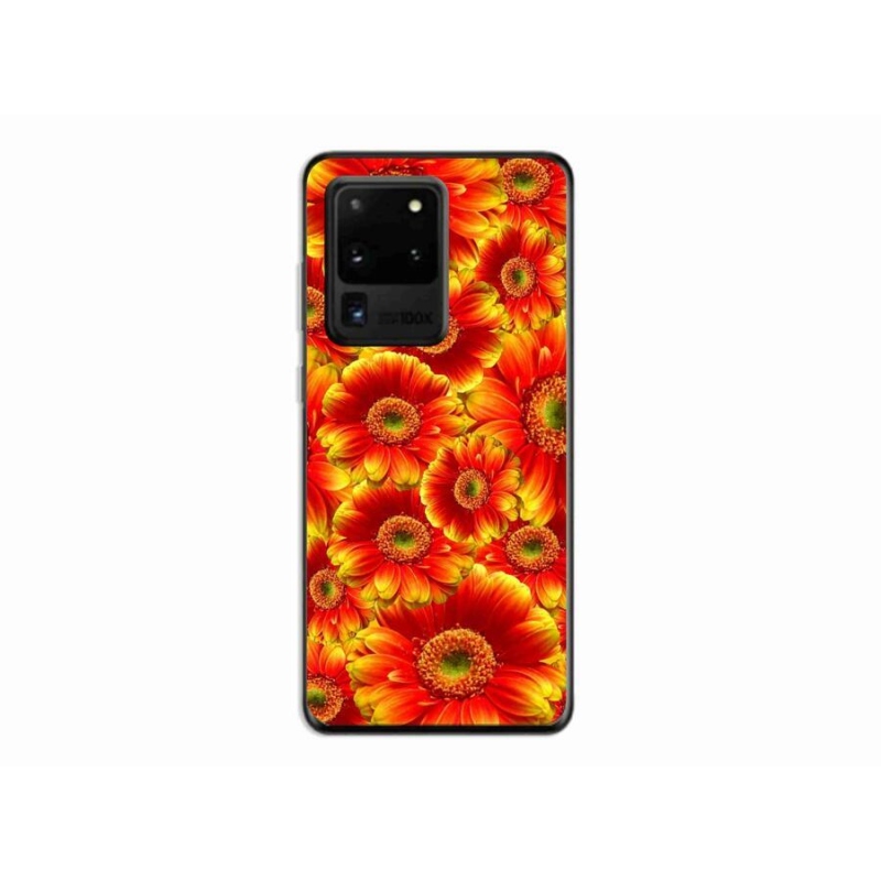 Gélový kryt mmCase na mobil Samsung Galaxy S20 Ultra - gerbera 1