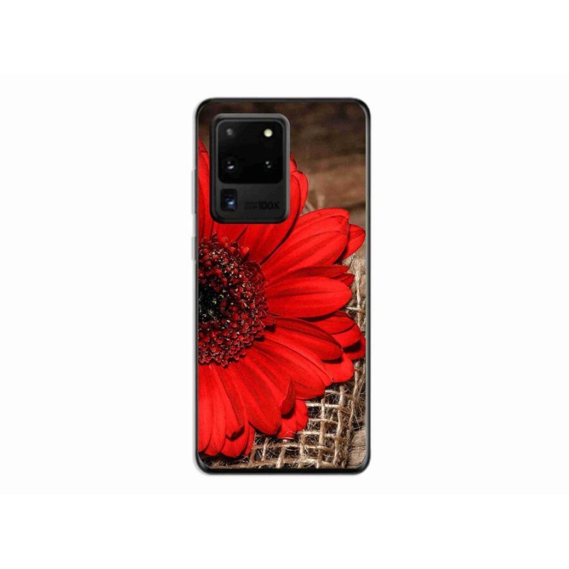 Gélový kryt mmCase na mobil Samsung Galaxy S20 Ultra - gerbera