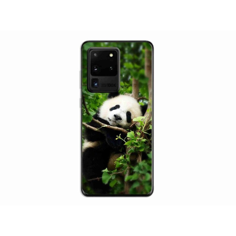 Gélový kryt mmCase na mobil Samsung Galaxy S20 Ultra - panda