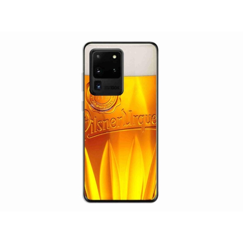 Gélový kryt mmCase na mobil Samsung Galaxy S20 Ultra - pivo