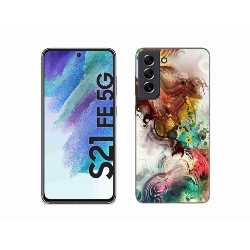 Gélový kryt mmCase na mobil Samsung Galaxy S21 FE 5G - abstrakt 1