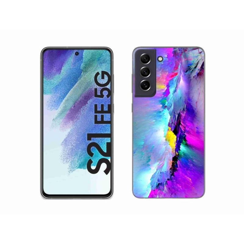 Gélový kryt mmCase na mobil Samsung Galaxy S21 FE 5G - abstrakt