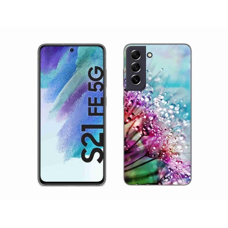 Gélový kryt mmCase na mobil Samsung Galaxy S21 FE 5G - farebné kvety