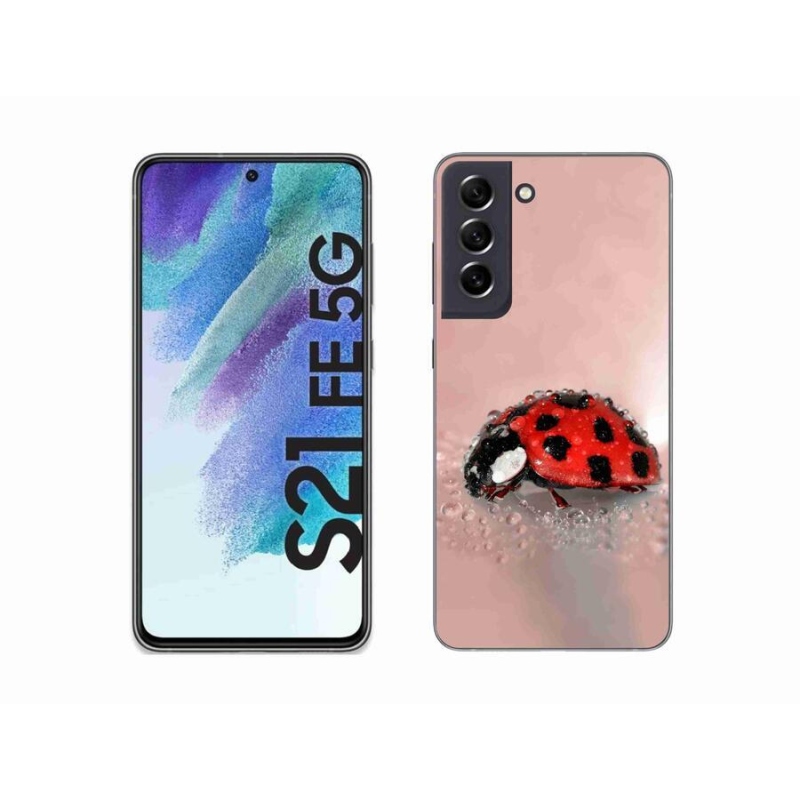 Gélový kryt mmCase na mobil Samsung Galaxy S21 FE 5G - lienka