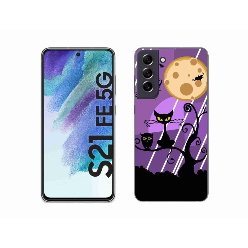 Gélový kryt mmCase na mobil Samsung Galaxy S21 FE 5G - halloween