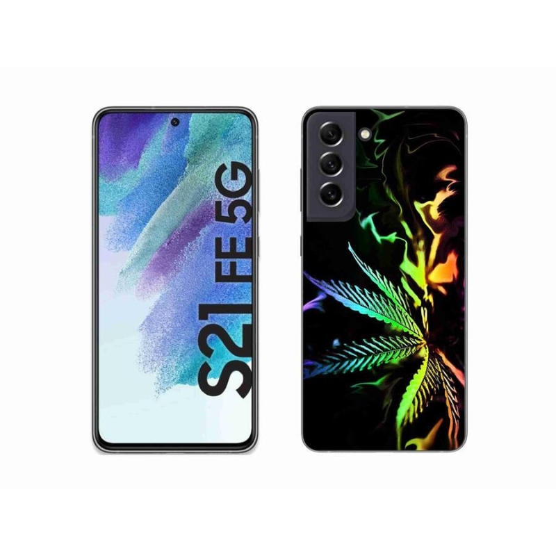 Gélový kryt mmCase na mobil Samsung Galaxy S21 FE 5G - konope 2