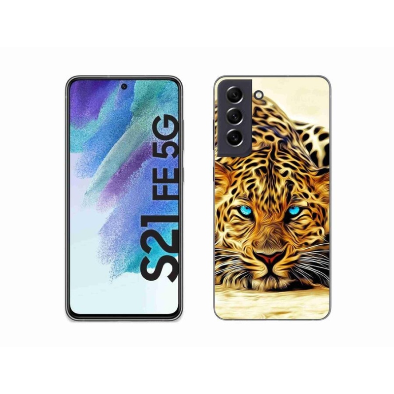 Gélový kryt mmCase na mobil Samsung Galaxy S21 FE 5G - kreslený tiger