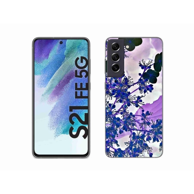 Gélový kryt mmCase na mobil Samsung Galaxy S21 FE 5G - kvet hortenzie