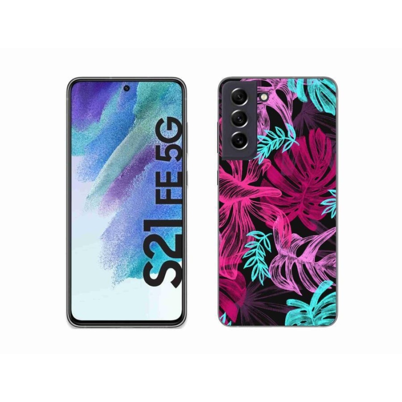 Gélový kryt mmCase na mobil Samsung Galaxy S21 FE 5G - kvety 1