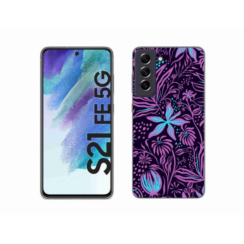 Gélový kryt mmCase na mobil Samsung Galaxy S21 FE 5G - kvety 2