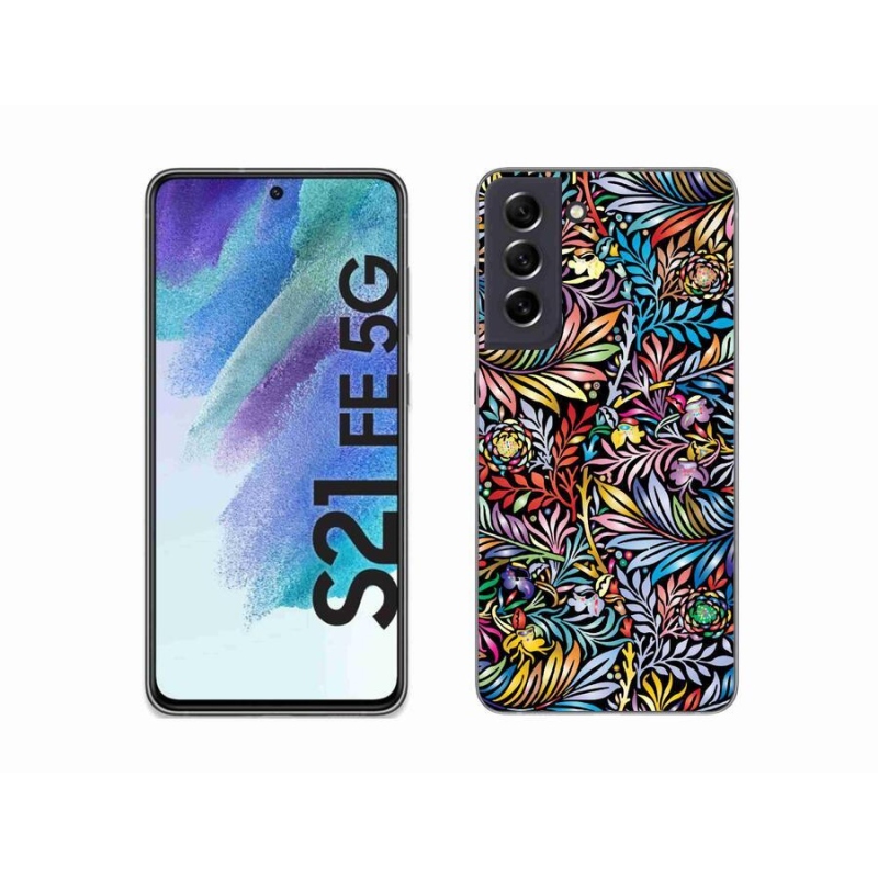 Gélový kryt mmCase na mobil Samsung Galaxy S21 FE 5G - kvety 5