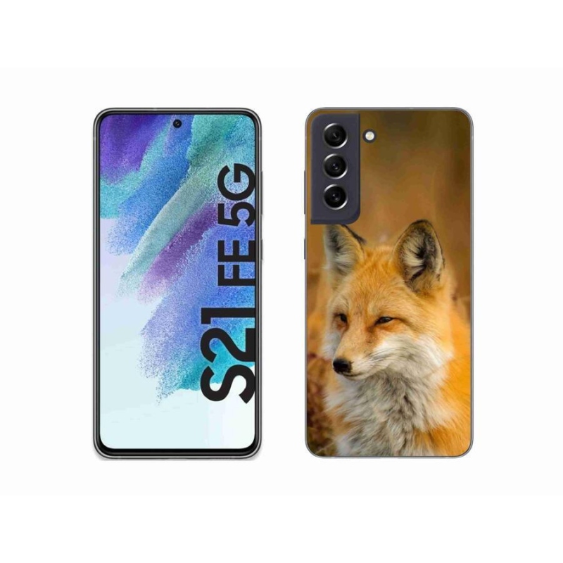 Gélový kryt mmCase na mobil Samsung Galaxy S21 FE 5G - líška