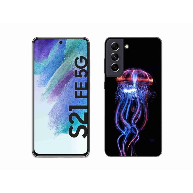 Gélový kryt mmCase na mobil Samsung Galaxy S21 FE 5G - medúza