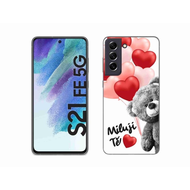 Gélový kryt mmCase na mobil Samsung Galaxy S21 FE 5G - milujem Ťa