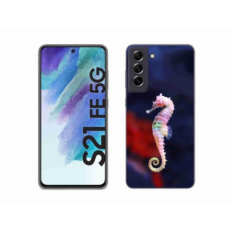 Gélový kryt mmCase na mobil Samsung Galaxy S21 FE 5G - morský koník