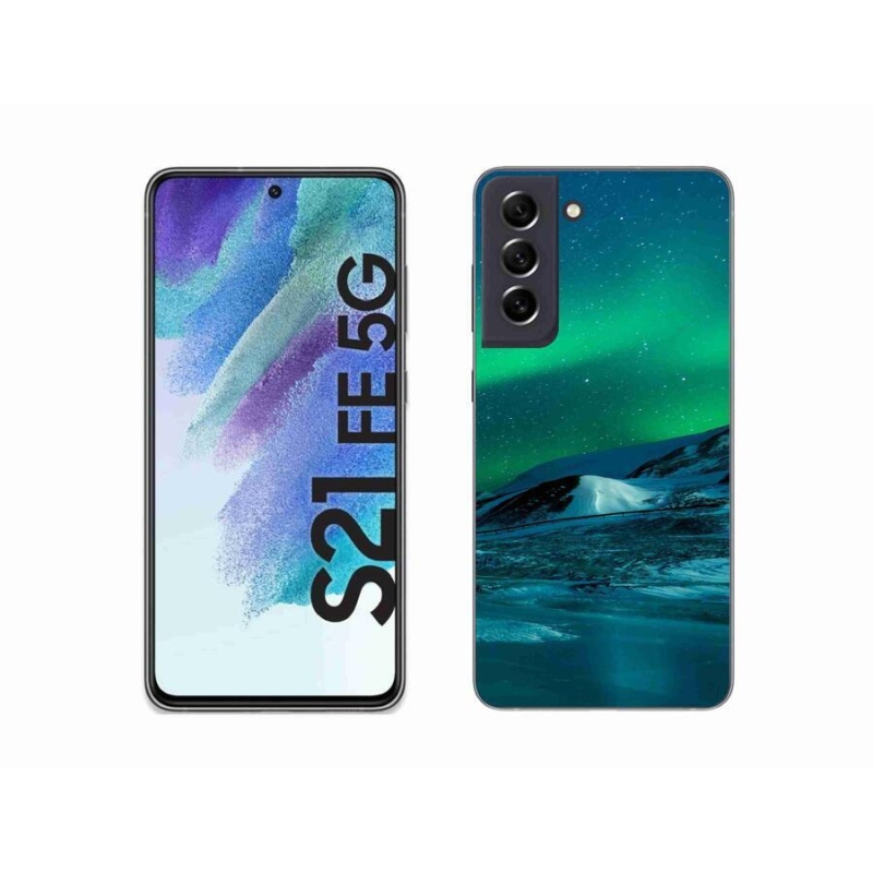 Gélový kryt mmCase na mobil Samsung Galaxy S21 FE 5G - polárna žiara