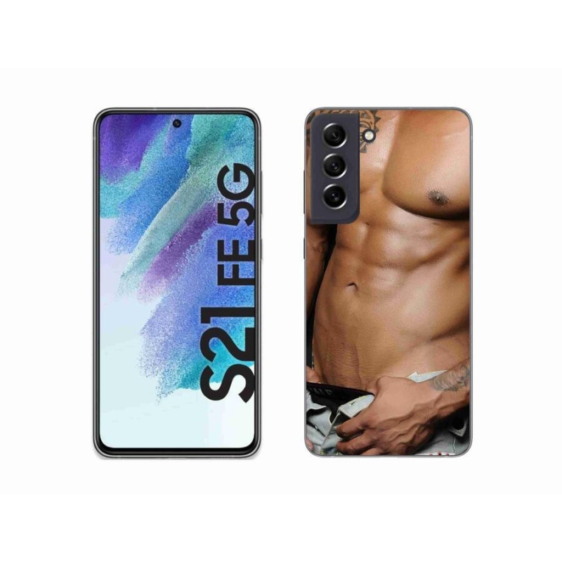 Gélový kryt mmCase na mobil Samsung Galaxy S21 FE 5G - sexy muž