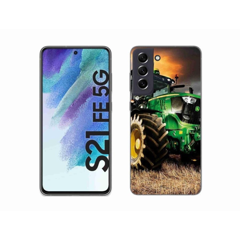 Gélový kryt mmCase na mobil Samsung Galaxy S21 FE 5G - traktor