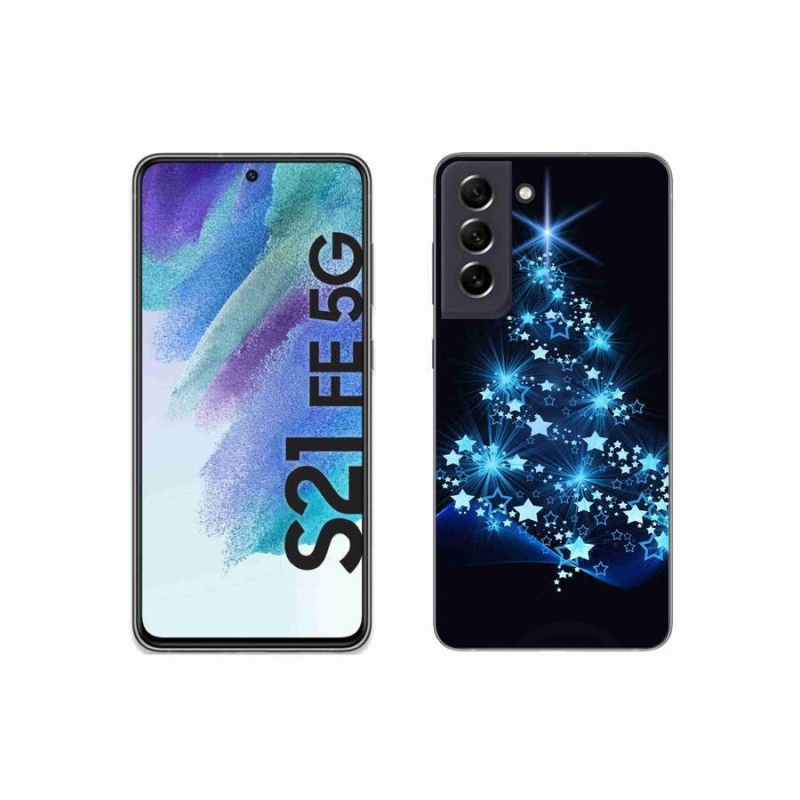 Gélový kryt mmCase na mobil Samsung Galaxy S21 FE 5G - vianočný stromček