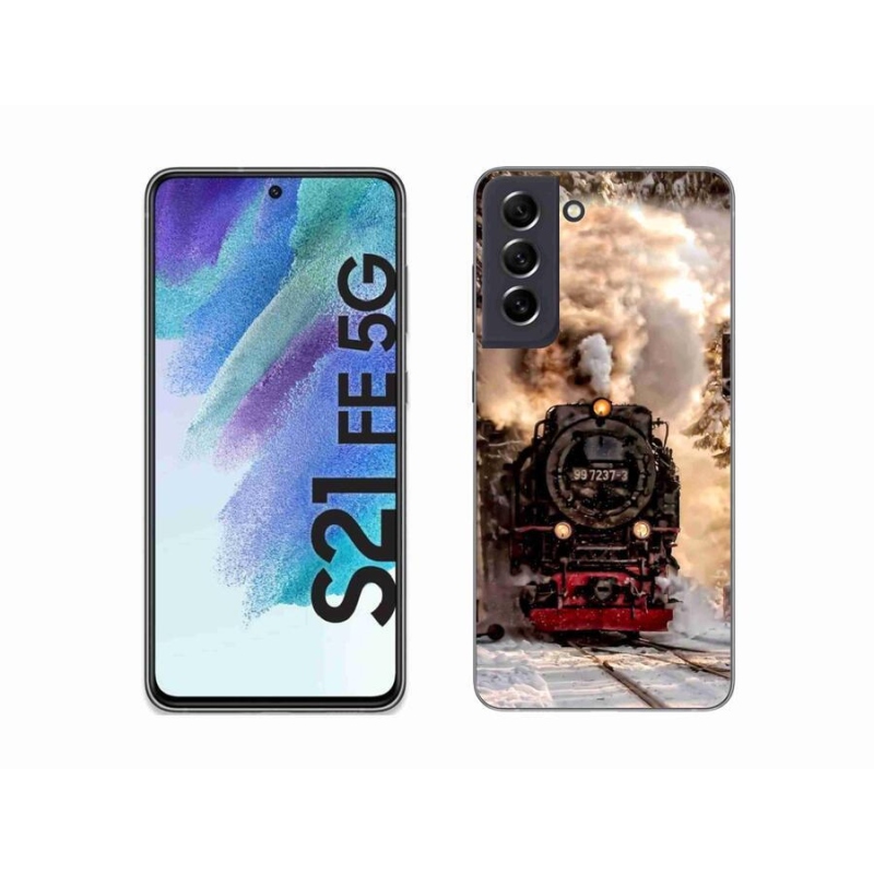 Gélový kryt mmCase na mobil Samsung Galaxy S21 FE 5G - vlak