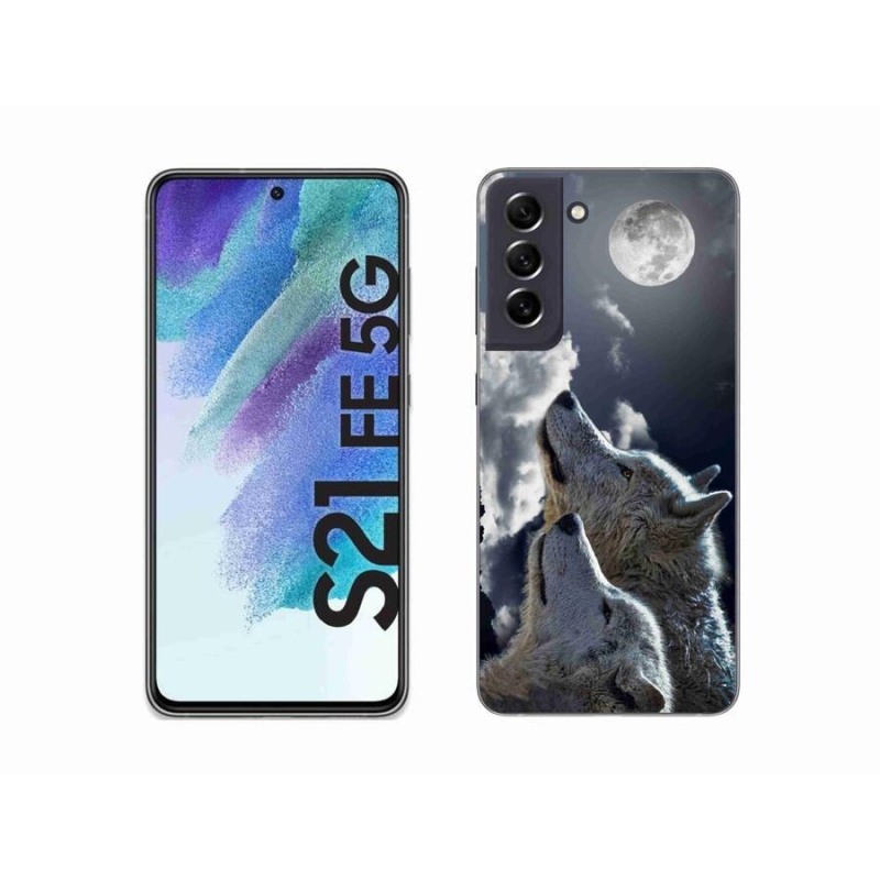 Gélový kryt mmCase na mobil Samsung Galaxy S21 FE 5G - vlci