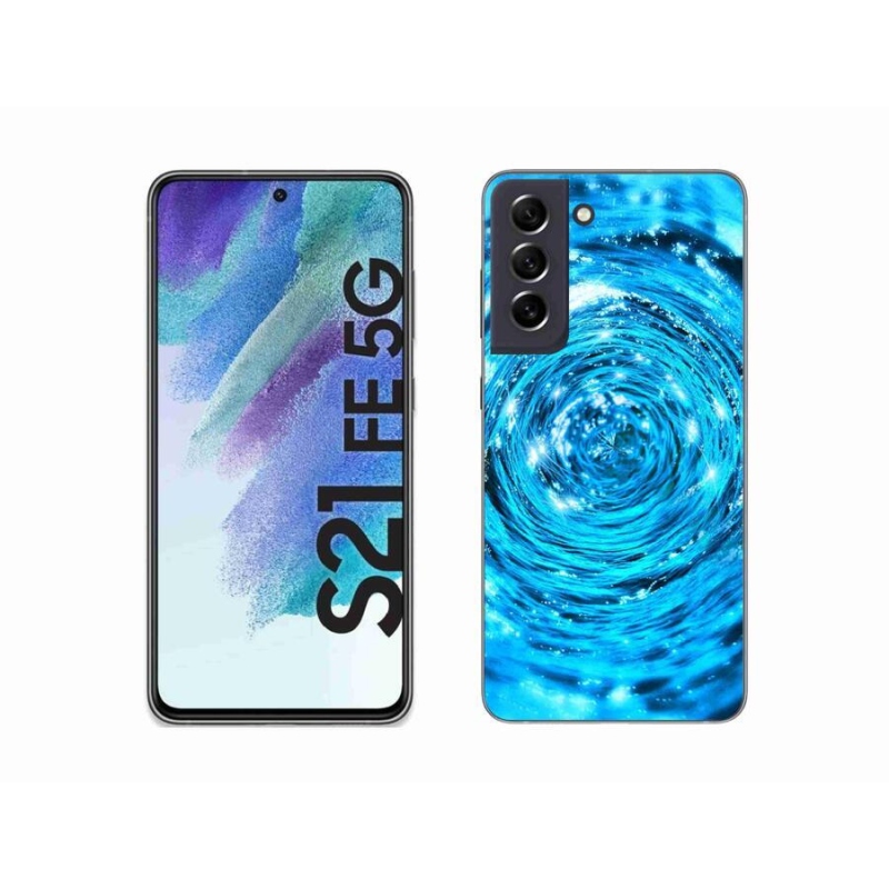 Gélový kryt mmCase na mobil Samsung Galaxy S21 FE 5G - vodný vír