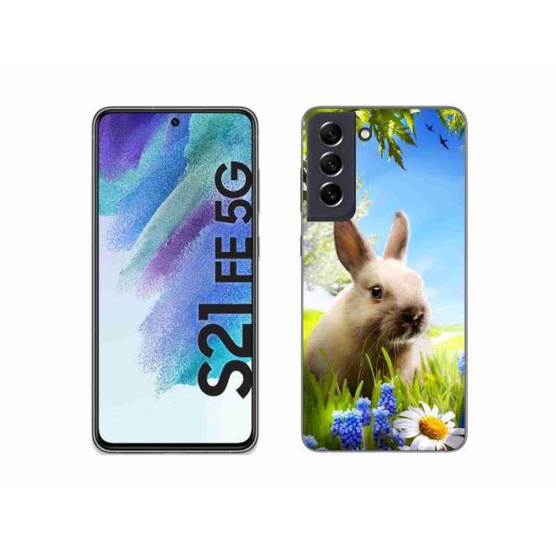 Gélový kryt mmCase na mobil Samsung Galaxy S21 FE 5G - zajačik