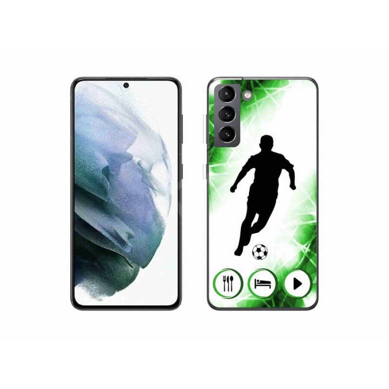 Gélový kryt mmCase na mobil Samsung Galaxy S21 - futbalista