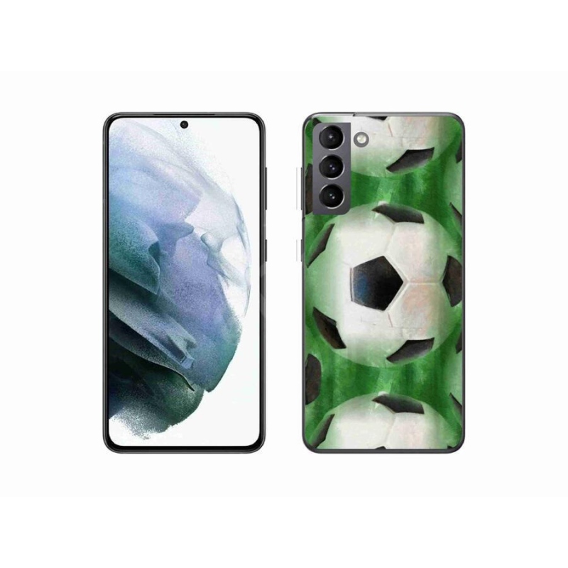 Gélový kryt mmCase na mobil Samsung Galaxy S21 - futbalová lopta