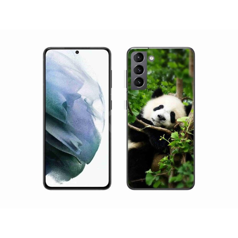 Gélový kryt mmCase na mobil Samsung Galaxy S21 - panda