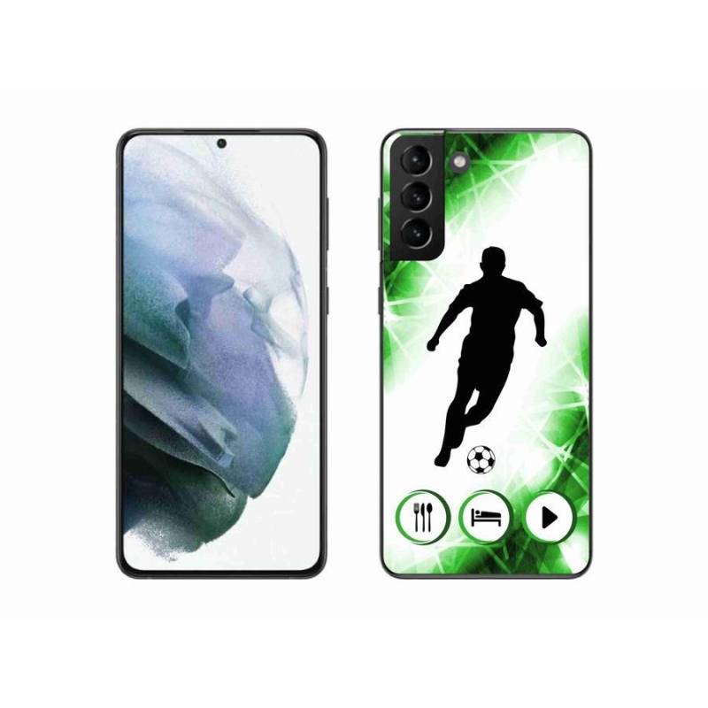 Gélový kryt mmCase na mobil Samsung Galaxy S21 Plus - futbalista