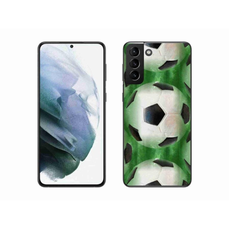 Gélový kryt mmCase na mobil Samsung Galaxy S21 Plus - futbalová lopta