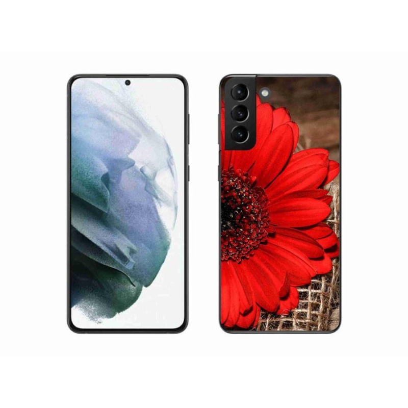 Gélový kryt mmCase na mobil Samsung Galaxy S21 Plus - gerbera