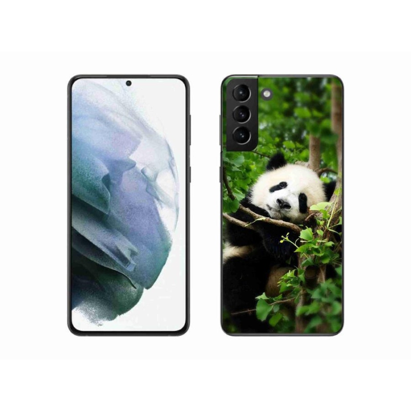 Gélový kryt mmCase na mobil Samsung Galaxy S21 Plus - panda