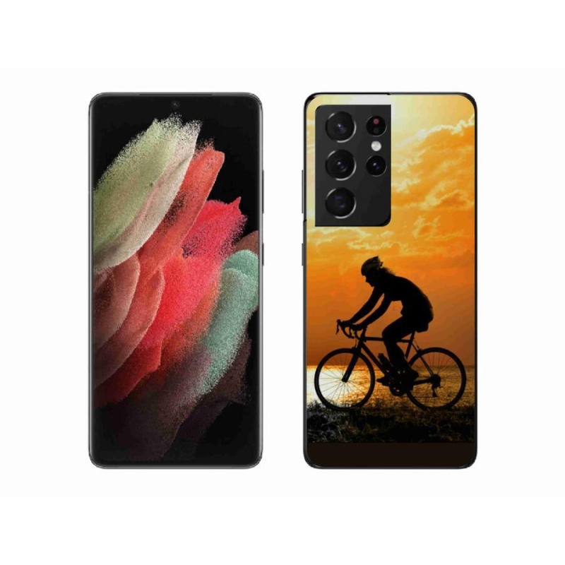 Gélový kryt mmCase na mobil Samsung Galaxy S21 Ultra 5G - cyklovýlety