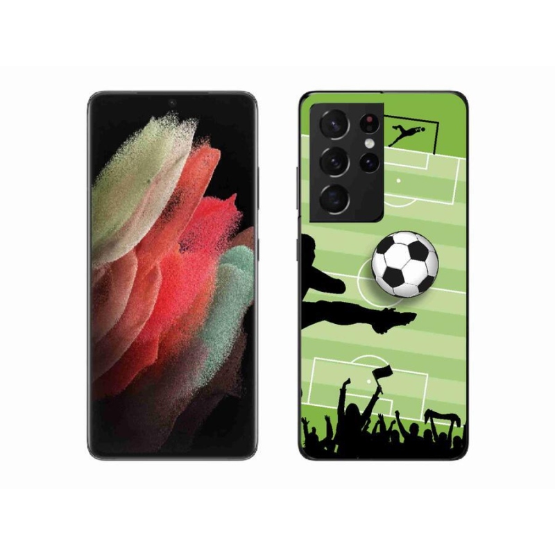 Gélový kryt mmCase na mobil Samsung Galaxy S21 Ultra 5G - futbal 3