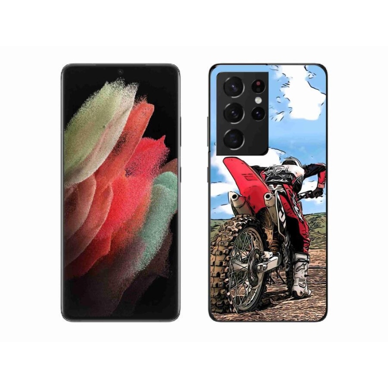 Gélový kryt mmCase na mobil Samsung Galaxy S21 Ultra 5G - moto