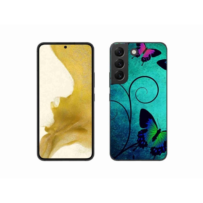 Gélový kryt mmCase na mobil Samsung Galaxy S22 5G - farební motýle