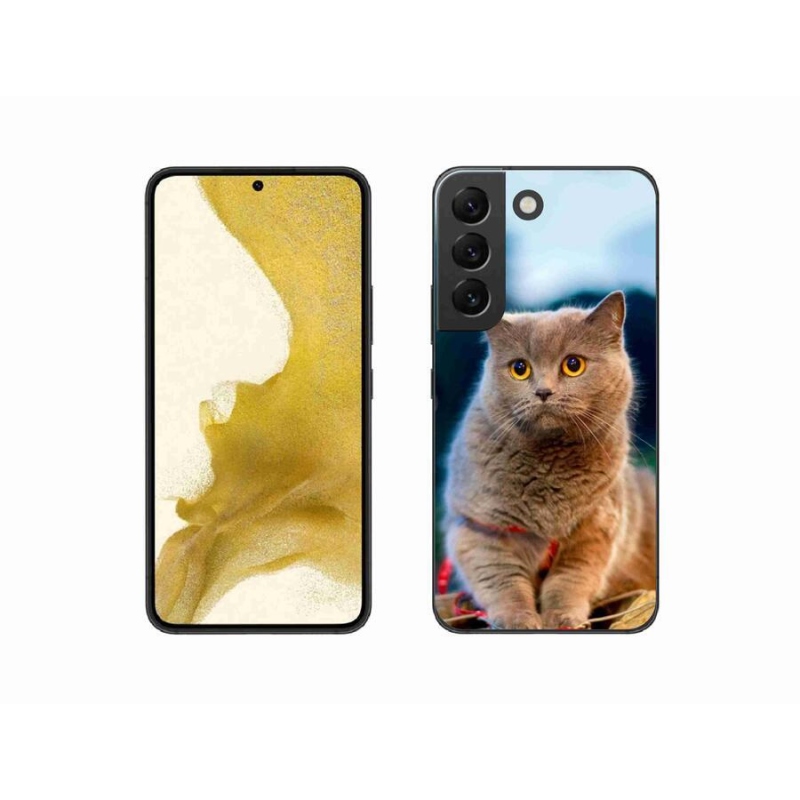 Gélový kryt mmCase na mobil Samsung Galaxy S22 5G - britská modrá 2