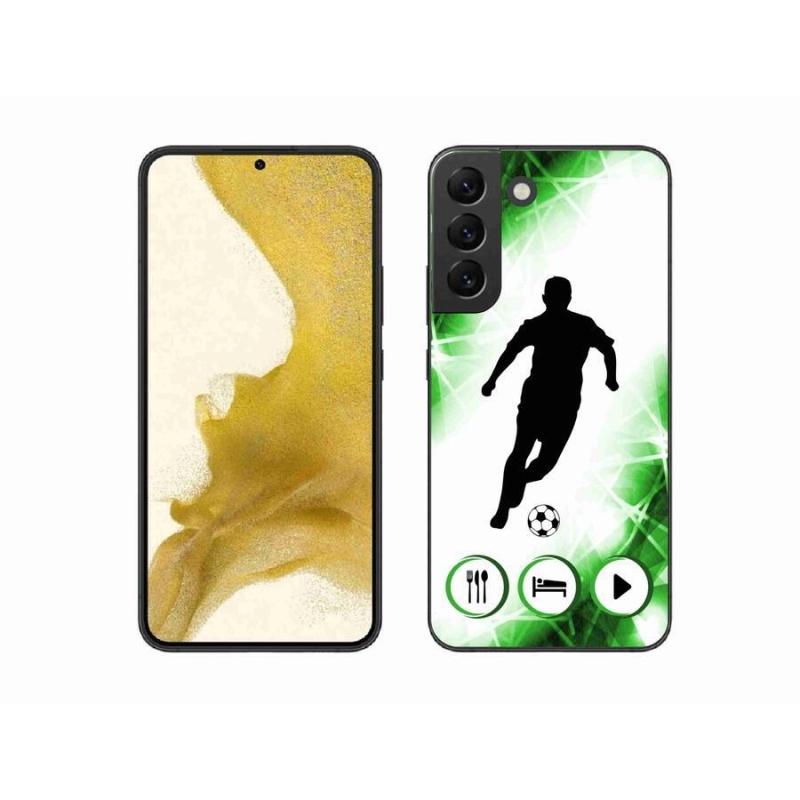 Gélový kryt mmCase na mobil Samsung Galaxy S22+ 5G - futbalista