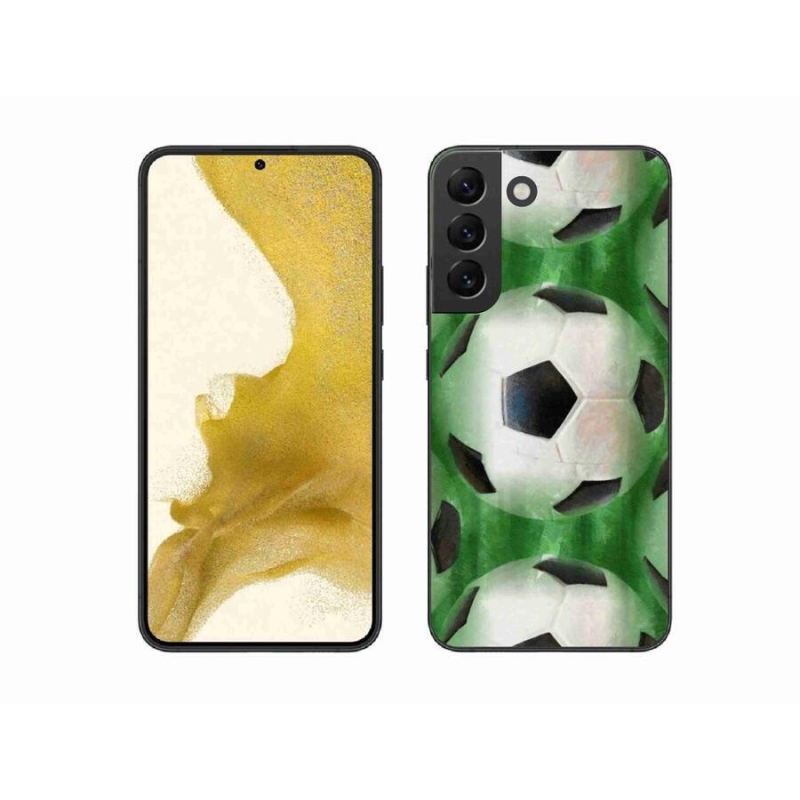 Gélový kryt mmCase na mobil Samsung Galaxy S22+ 5G - futbalová lopta