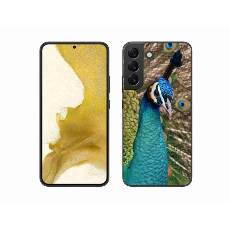 Gélový kryt mmCase na mobil Samsung Galaxy S22+ 5G - páv