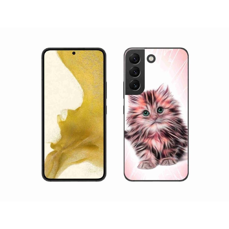 Gélový kryt mmCase na mobil Samsung Galaxy S22 5G - roztomilé mačiatko