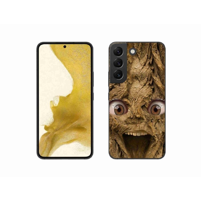 Gélový kryt mmCase na mobil Samsung Galaxy S22 5G - veselý strom s očami