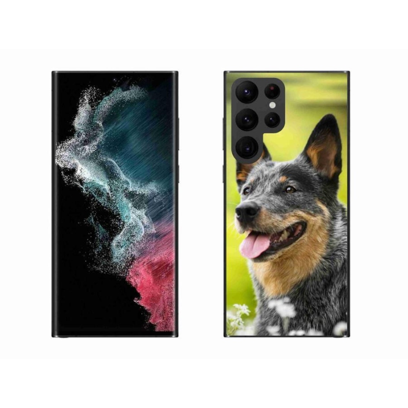 Gélový kryt mmCase na mobil Samsung Galaxy S22 Ultra 5G - austrálsky pastiersky pes